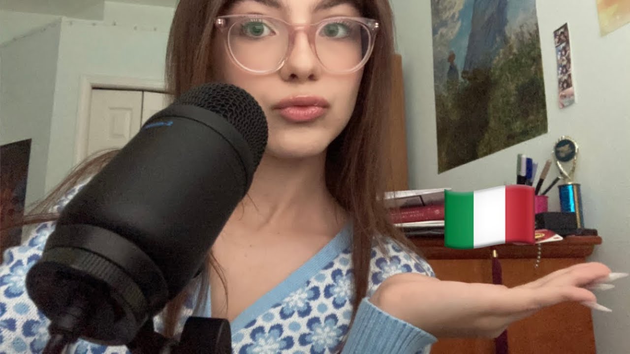 teaching you the numbers in italian ASMR