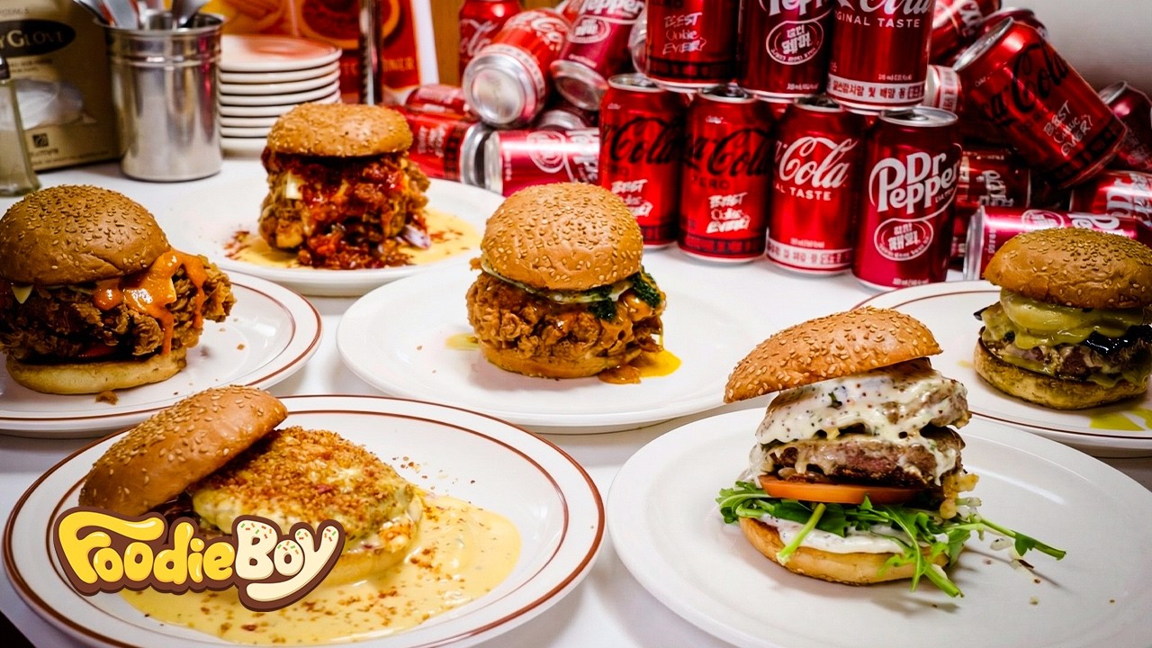 Невероятные бургеры с соусами собственного приготовления, хрустящей курицей и сочной говядиной.