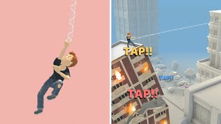Webbing Hero 🕸🏨💥 All Levels Gameplay iOS - Saving Peoples & Buildings screenshot 1