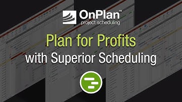 OnPlan Scheduling: Plan for Profits