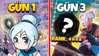1 YILDIR OYNAMAYAN İMMORTAL 3 GÜNDE NE YAPABİLİR?🔥|Valorant rank atlama
