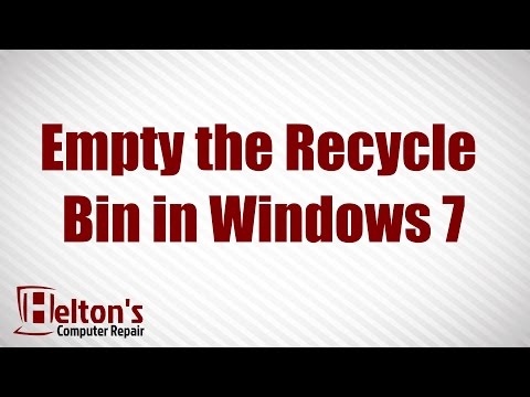 How to Empty the Recycle Bin in Windows 7