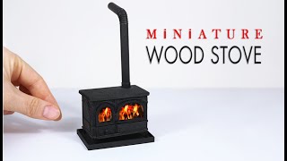 Miniature Wood Stove // Dollhouse DIY