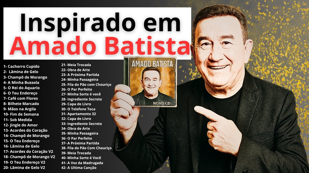 Top 100 Paixão demais | Inspirado em Amado Batista | CD DVD Novo - YouTube