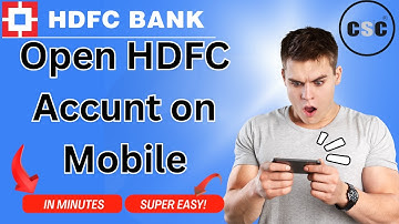 CSC HDFC Bank Account Opening Full Process Step by Step | 2025 Latest
