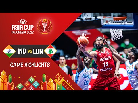 India 🇮🇳 - Lebanon 🇱🇧 | Basketball Highlights - #FIBAASIACUP 2022