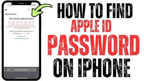 How To Find Apple ID Password