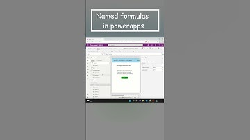 Named Formulas in PowerApps #shorts 34