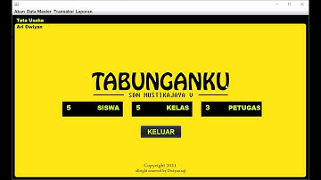Demo Aplikasi Tabungan Siswa Berbasis Java Netbeans