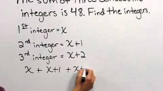 Sullivan Elementary Algebra Ch 2 Video 13