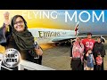 My moms first flight  family trip to dubai   irfans view
