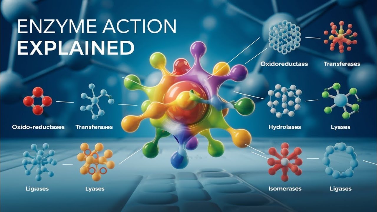 Enzymes: Types, Properties, Mechanism of Action, and Factors Affecting Enzyme Activity - 3D Animatio