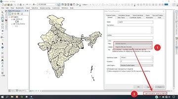 How to change map units in ArcGIS