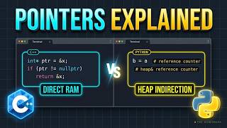 Pointers & References Explained! C++ vs Python ⚡ Memory & Performance