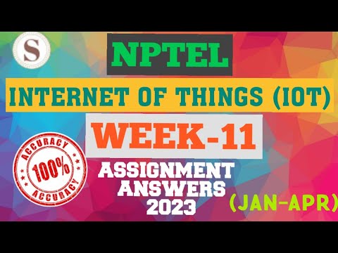 introduction to iot nptel assignment 11 answers