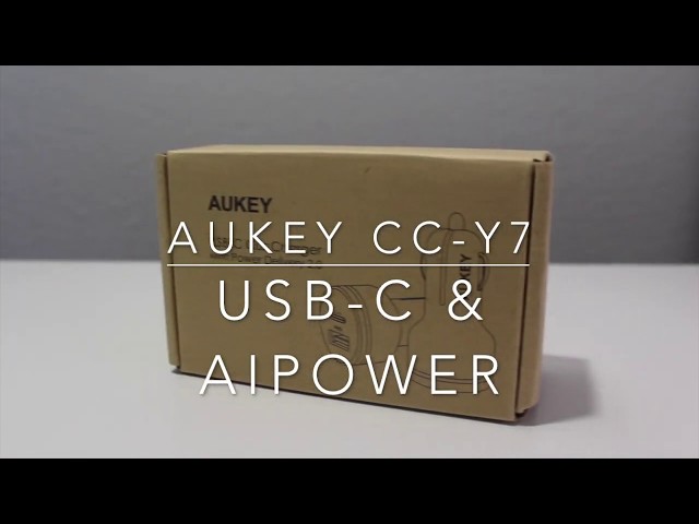 Aukey CC-Y7 Car Charger USB-C and AiPower | Review
