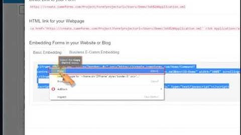 Step 3: Embed Form in your Website