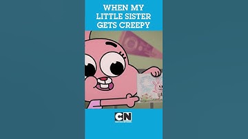Anais gets creepy | Gumball | Cartoon Network UK #shorts #creepy #halloween  #gumball
