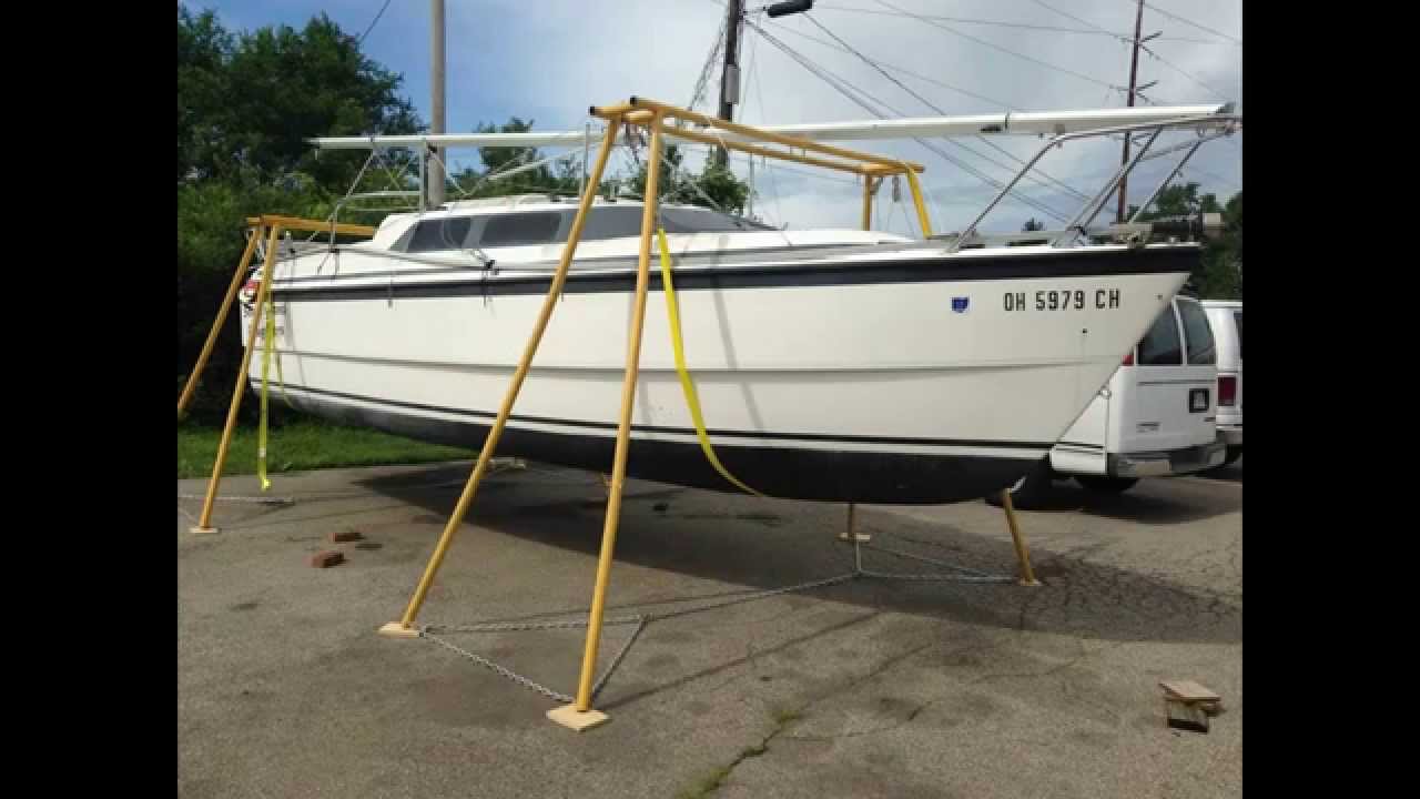 Portable Boat Lift - Lift Boat Off Trailer - YouTube