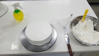 Awesome Jinly 케이크 디자이너 도전 1일차 아이싱하기 Cake Designer