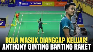 Anthony Ginting Reacts to Being Cheated by the Referee at the 2025 Korea Open, Files a Protest wi...