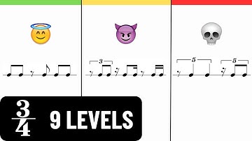 9 Sight Reading Exercises, but each is More Difficult in 3/4 🎵💀