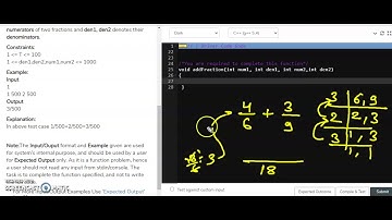 Add two fractions | Competitive Programming | geeksforgeeks | Basic math | Leetcode
