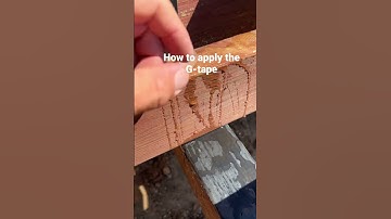 How to install the G-tape on a deck frame. Easy and effective! #deckbuilder #contractor #gtapes
