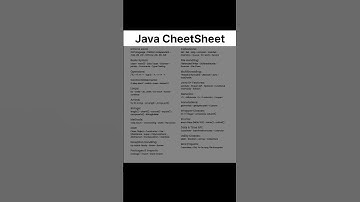 Java CheetSheet #shorts #programming #ai #cricket #computer #hacker #coding #python #hack #trending