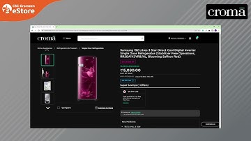 Tata Croma Order through CSC Grameen e-Store web portal