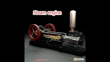 Steam engine 61 #homeidea #blender #piston #steamengine