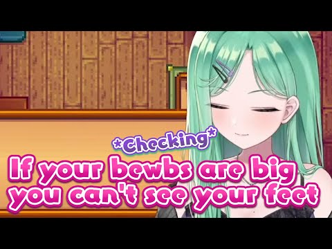 Can you see your feet when you look down? [Vspo ENG Sub - Yakumo Beni]