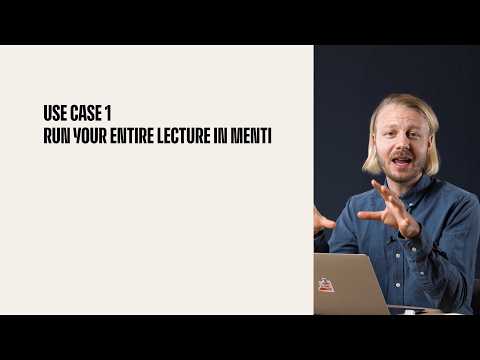 Educational Use Case 1: Run an interactive lecture in Menti