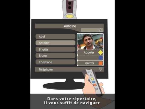 Exemple d'interfaces des services e-lio accessibles depuis la télévision - video from TECHNOSENS