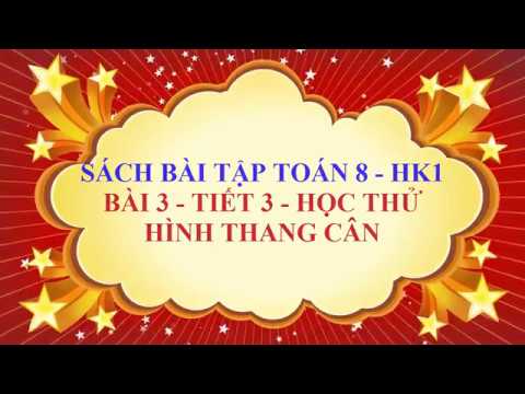 Video Toán học lớp 8 - Sách bài tập - Bài 3 - Hình thang cân... - YouTube