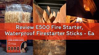 Review E500 Fire Starter, Waterproof Firestarter Sticks - Easy Fire Ignition | 32 Cubes Mini Natural