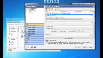 How to create an exclusion via the configuration window - Actual Window Manager