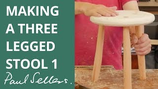 This simple three legged stool bridges the gap between starter projects and more advanced projects. It