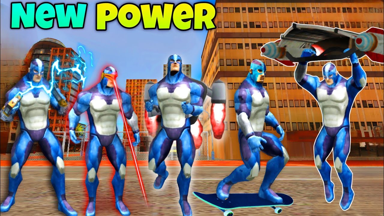 Rope Hero Tried All New Powers | In Rope Hero Vice Town | Rope Hero New Power Update 