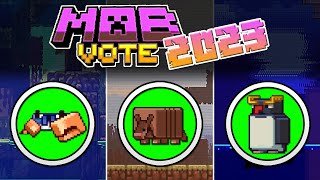 MINECRAFT Live 2023 - foi revelado o segundo mob da votação de mobs o Tatu!!  - mob vote! 