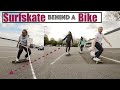 Surfskate behind a bike with Carver C7 and Longboards I ropeskate with a GoPro 9 max lens