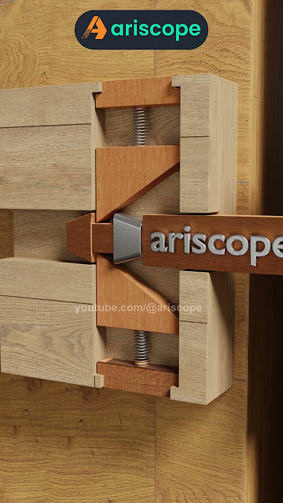 Clever Wooden Door Latch with Smart Push-Push Locking Mechanism