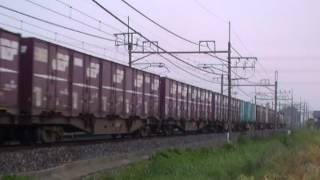 東北本線 3070レ EF64-1012(原色)+コキ ワシクリにて