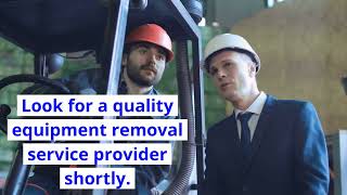 Equipment Relocation Service| Guide on Equipment Relocation| Get Help for Equipment Relocation