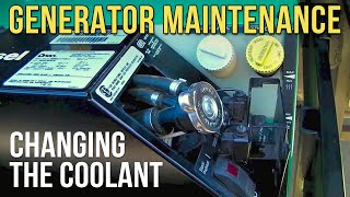 Change the Coolant in Your Onan Diesel RV Generator || RV Generator Maintenance