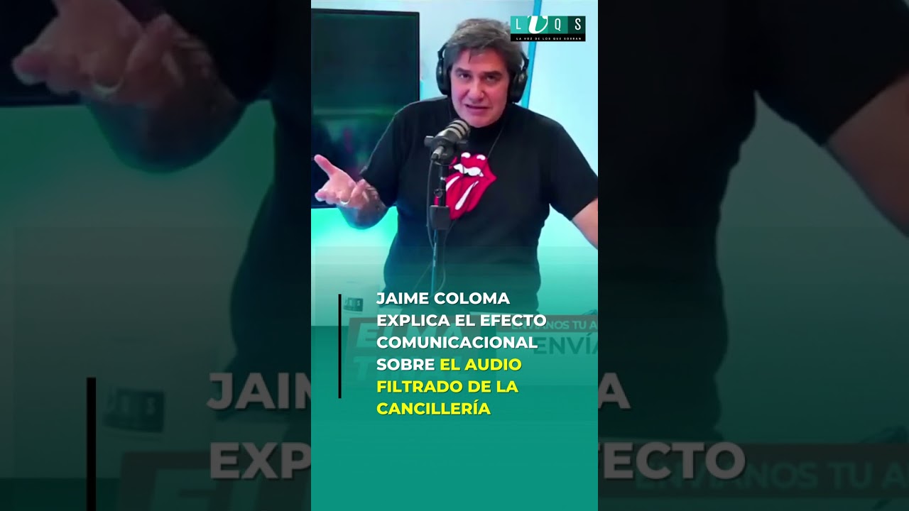 💥 Jaime Coloma sobre el audio filtrado de la Cancillería 🔊 