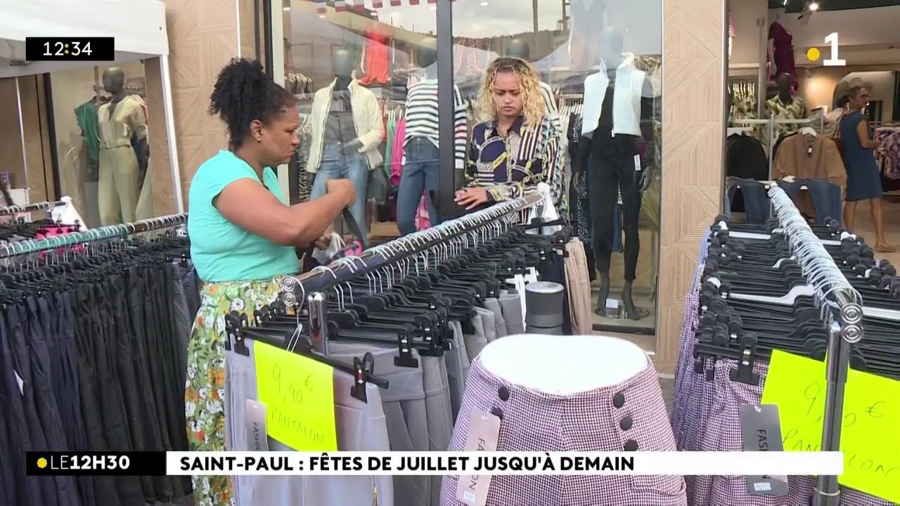 Jusqu'à dimanche, les rues de Saint-Paul sont animées par la braderie commerciale de Saint-Paul