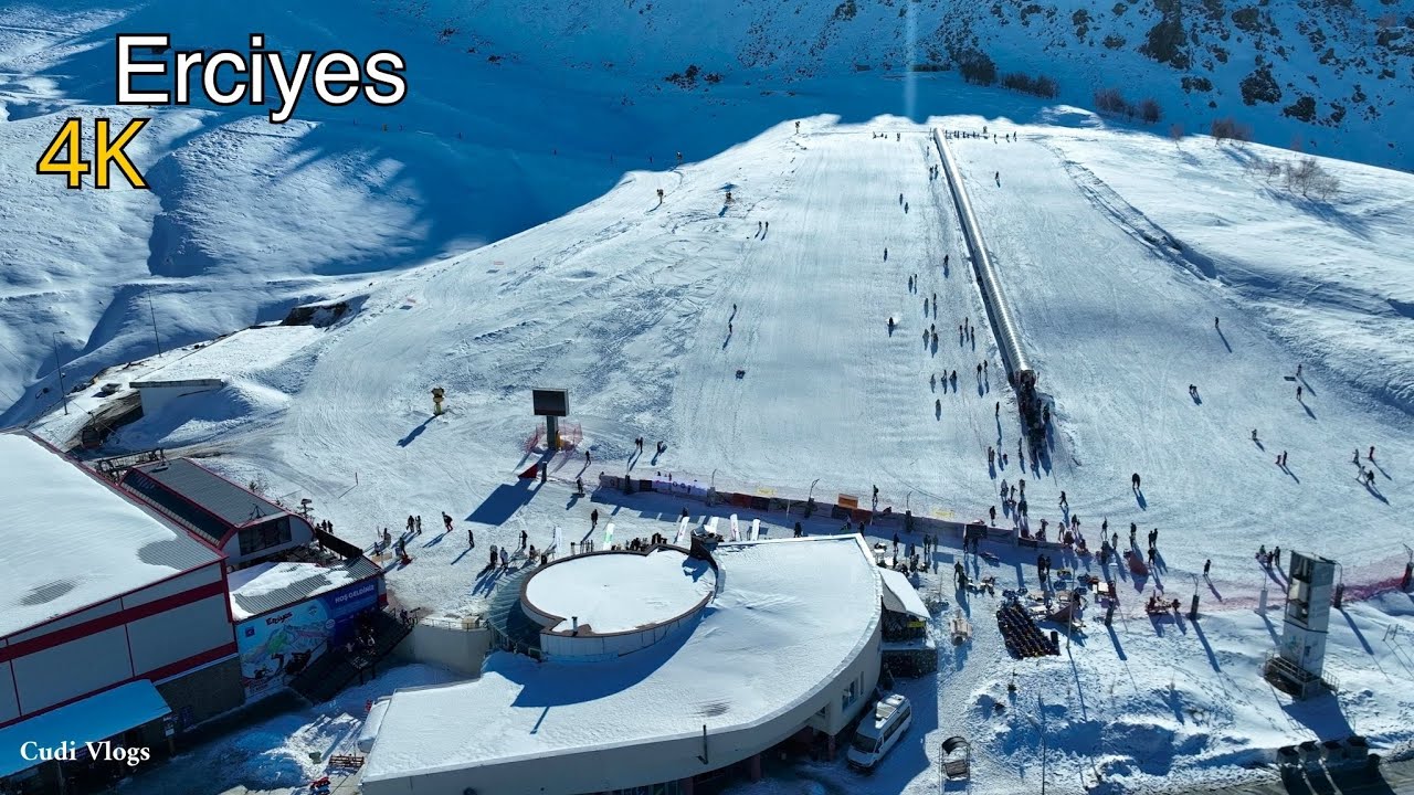 kayseri Erciyes Kayak Merkezi-Hacılar Kapı /Erciyes Dağı bir tür #kayseri  Havadan 4K Drone Çekimi