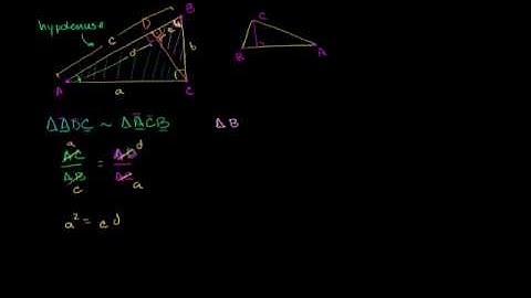 Pythagorean Theorem Proof Using Similarity