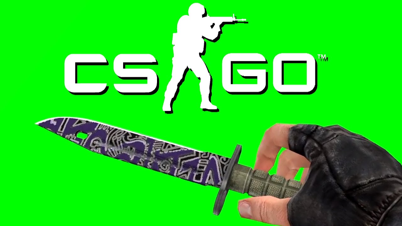CS:GO - Freehand Bayonet Knife in First Person [GREEN SCREEN]